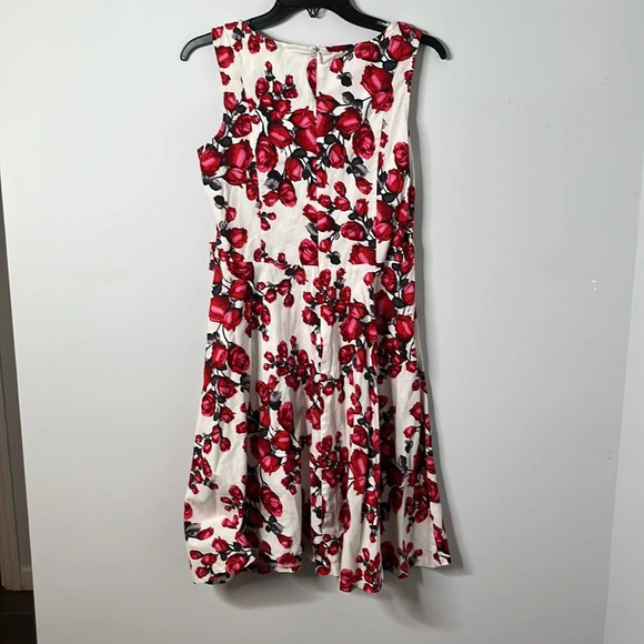 Voodoo Vixen Rockabilly Rose Pin Up Fit & Flare Dress - Picture 7 of 7